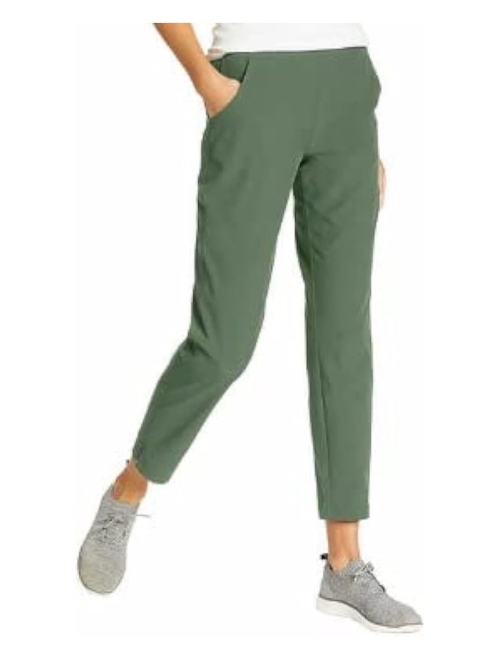 Eddie Bauer departure ankle pants green NEW NWT 2X